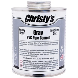 [329015] Christy's Gray PVC Pipe Cement 946ml