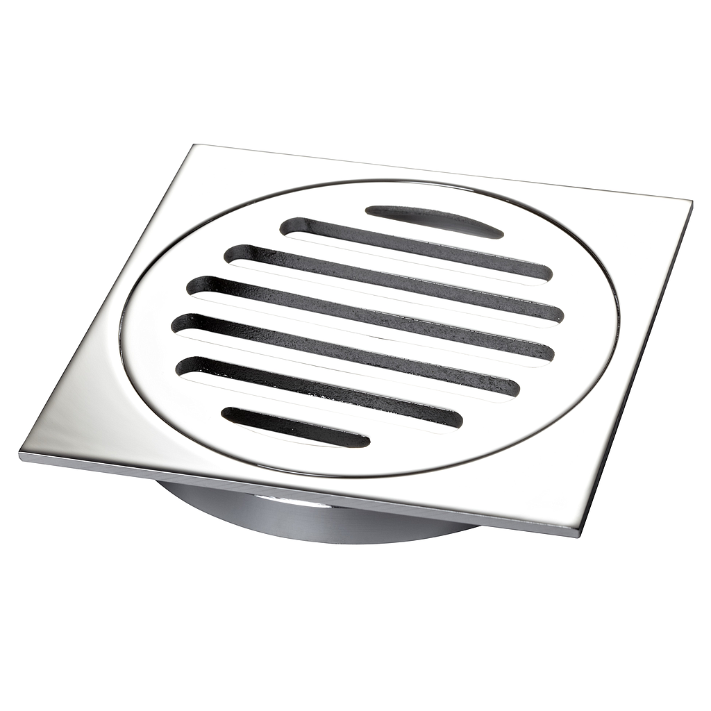 Grate Stormwater 80mm Square Chrome