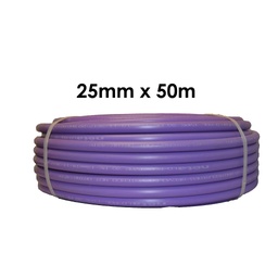 [100104] Poly Pipe 25mm x 50m Lilac LD