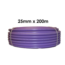 [100108] Poly Pipe 25mm x 200m Lilac LD